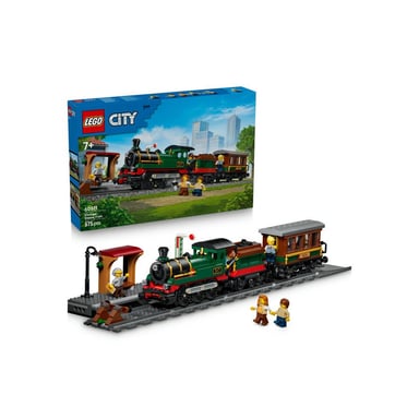 LEGO City 60511 Le Train à Vapeur Rétro - Jouet Garçon ou Fille dès 7 ans - Maquette STEM