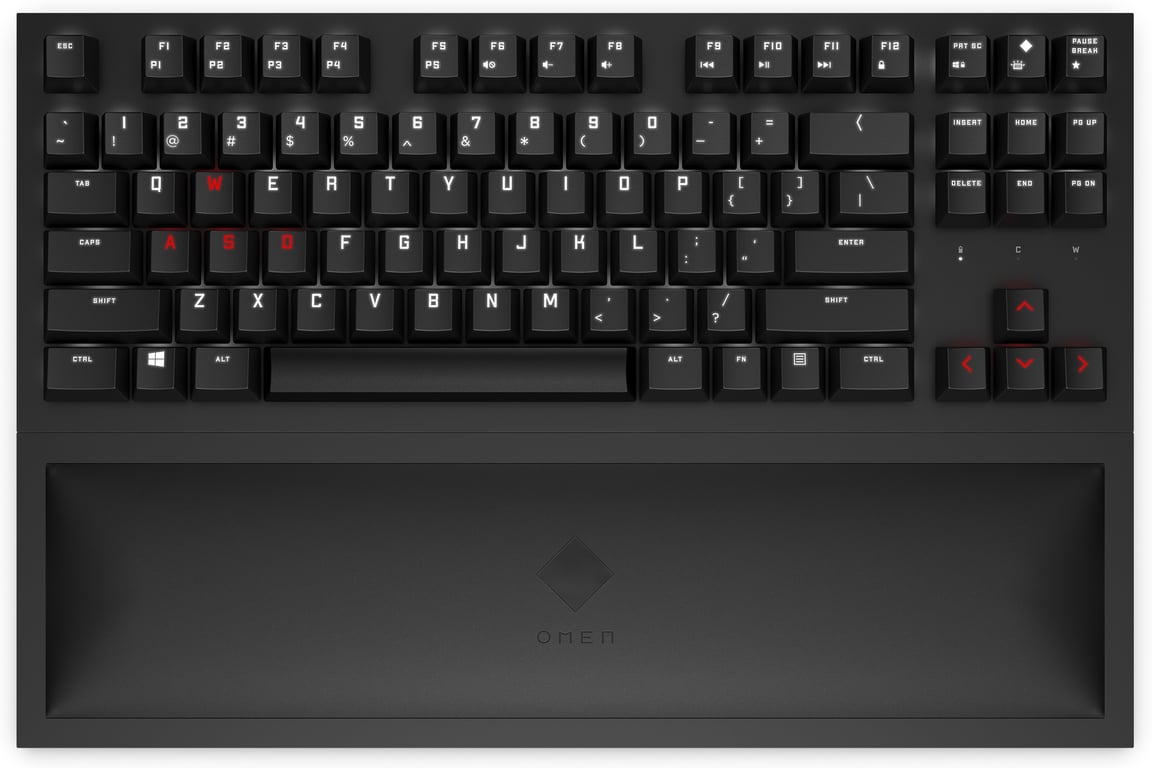 OMEN by HP Spacer Clavier rétro éclairé sans fil 2.4 GHz USB C QWERTY Anglais commutateur : CHERRY MX finition matte - vue 2