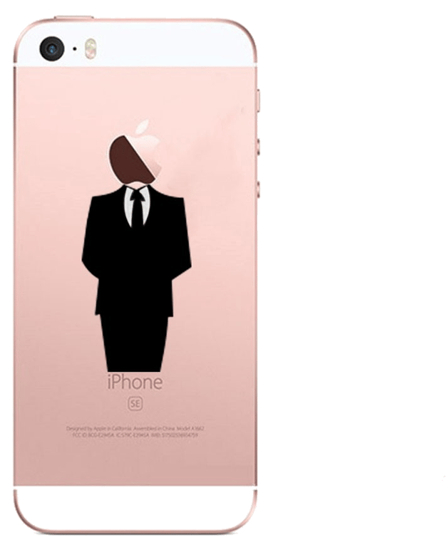 Coque Silicone IPHONE 5/5S/SE Costume Fun APPLE Homme D'affaire Classe 007 Pomme Transparente Protec