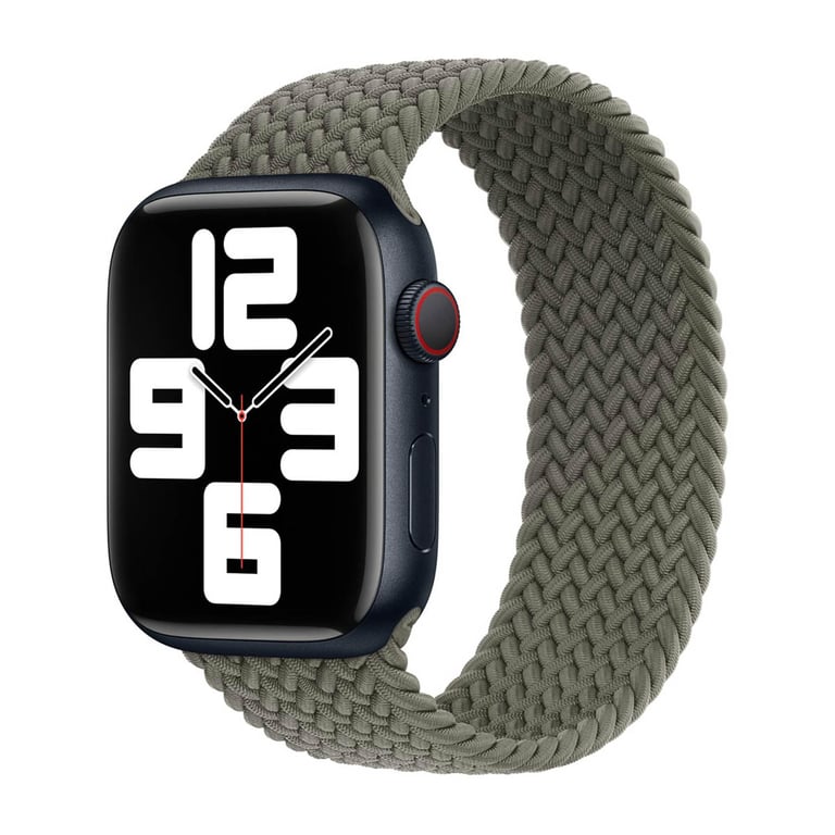 Bracelet Solo tressé pour Apple Watch | 38/40/41/42 mm - Taille 1 - Olive - Neuf