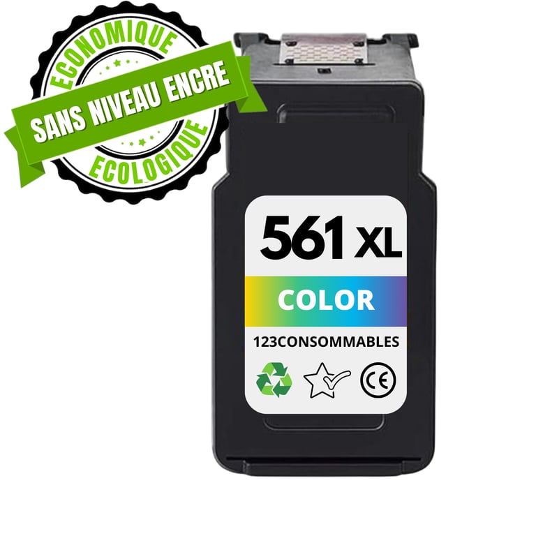 Cartouche compatible CANON CL 561 couleur SANS NIVEAU ENCRE Neuf