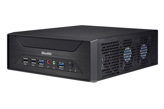Shuttle XPC slim Barebone XH510G - S1200, Intel H510, 1xDP, 1xHDMI, 1x PCI-E 16X, 1x LAN, 1x 2.5'', 2x M.2, fonctionnement permanent 24/7