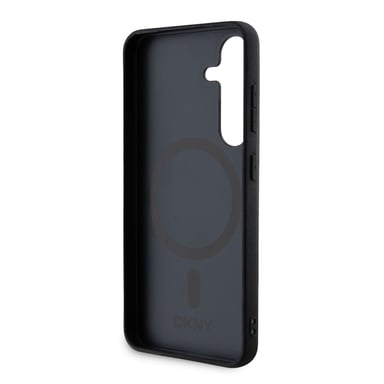 DKNY Funda trasera para Samsung Galaxy S24+ Compatible con MagSafe Negro