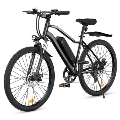Iscooter Electric Bike 26 pollici bicicletta elettrica neutra EB3 motore 500W batteria 10.4AH 70-100 km Endurance ebike con cinque marce 35KM/H Nero