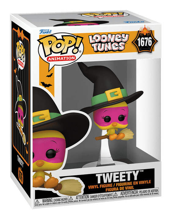 Looney Tunes Figurine POP! Halloween Tweety 9 cm - vue 3