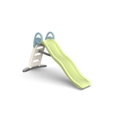 Toboggan extérieur SMOBY Life Funny Double Vague 2 m anti-UV Vert clair/Bleu clair/Beige/Gris pour 2 ans et + - Neuf