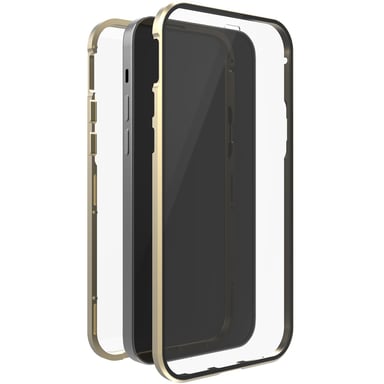 Coque de protection ''360° Glass'' pour iPhone 12 mini, or