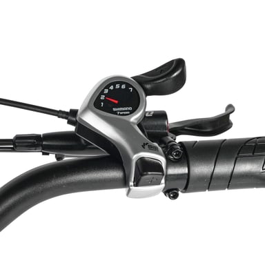 Bicicleta de montaña eléctrica MAXTURN MX10 con batería de 48 V y 13,5 Ah, Shimano de 7 velocidades - Verde