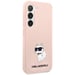 Custodia in silicone Karl Lagerfeld Choupette per Samsung Galaxy S23, rosa