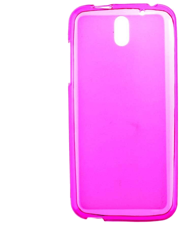 Coque silicone unie compatible Givré Rose HTC Desire 610