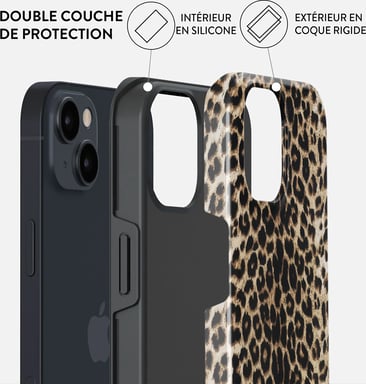 Burga Funda para iPhone 13 Tough Shockproof Modelo Player Léopard