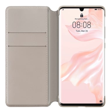 Funda de cartera para HUAWEI P30 Pro (New Edition), caqui