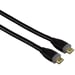 Cable HDMI de alta velocidad, Ethernet, dorado, doble blindaje, negro, 5,00 m
