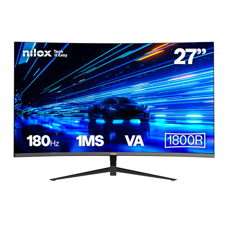 Nilox NXM27FHD18001 écran plat de PC 68,6 cm (27 ) 1920 x 1080 pixels Full HD LED Noir - Neuf