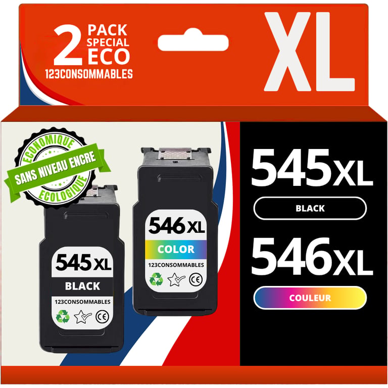 Pack compatible avec CANON PG 545 /CL 546 sans niveau Neuf
