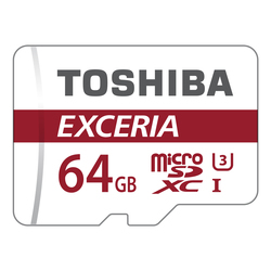Toshiba Exceria M302-EA 64 Go UHS-I Classe 10 + Adaptateur - vue 1