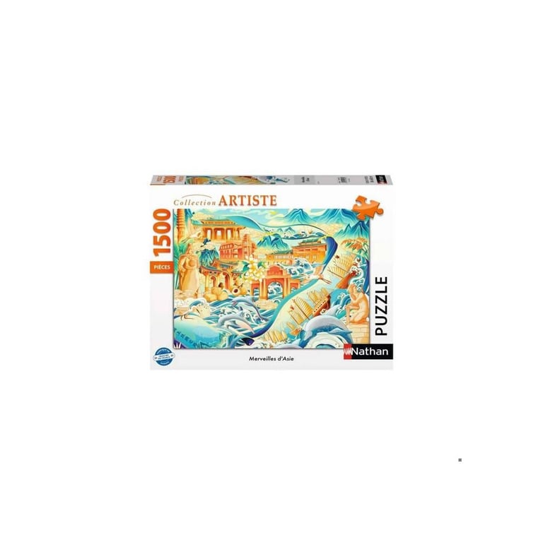 Nathan Editions - 016182 - Puzzle 1500 pieces - Les Merveilles d'Asie - Neuf