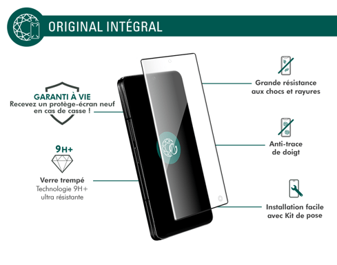 Protège écran pour Samsung Galaxy Z Fold 6 Original 2.5D Verre trempé + Garantie à vie - Certifié GRS Force Glass