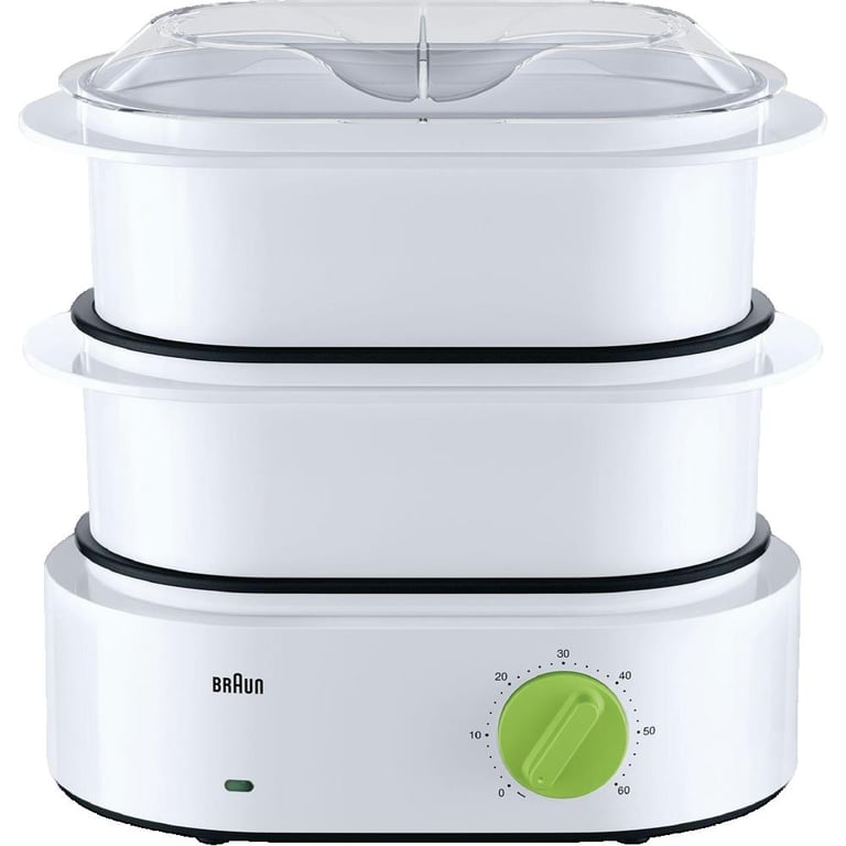 Cuiseur Vapeur Braun FS3000 – 850W, 2 Bols Amovibles, Minuterie - vue 4