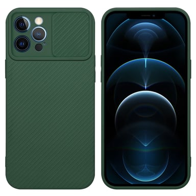 Coque pour Apple iPhone 12 PRO MAX en Bonbon Vert Housse de protection Étui en silicone TPU flexible et avec protection pour appareil photo