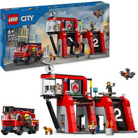 Lego City La Caserne Et Le Camion De Pompiers 60414 Lego - vue 5