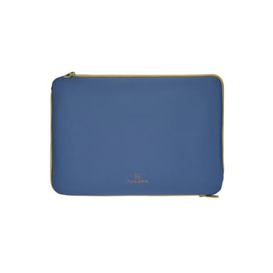 Housse ordinateur portable Tucano Doppio 14 pouces Bleu néoprène 4 mm à double compartiment