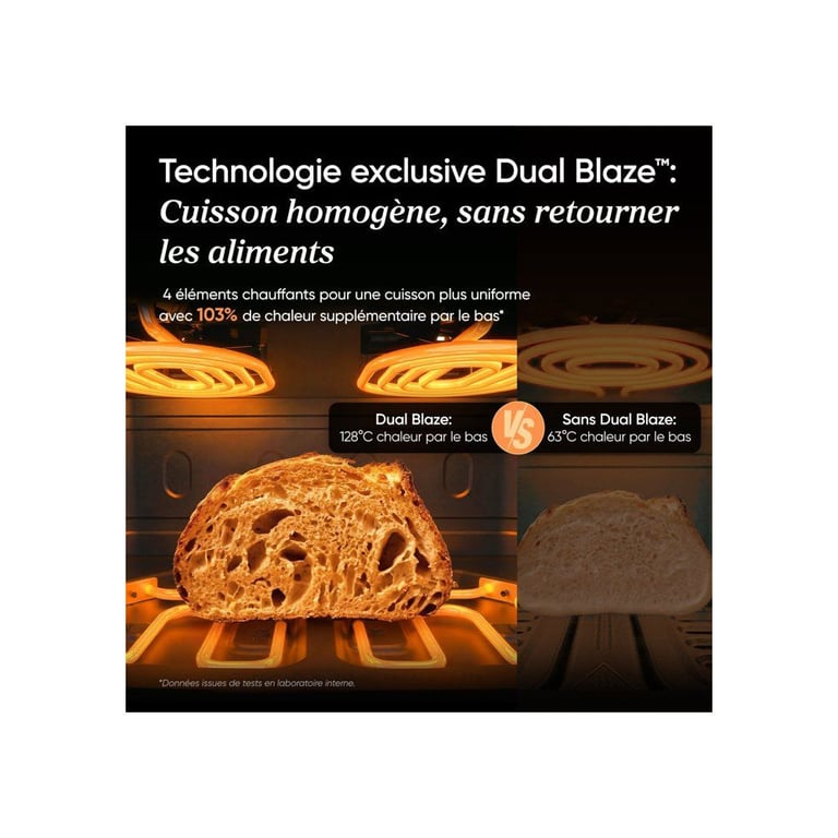 Friteuse sans huile COSORI Air Fryer DualBlaze Twinfry Compact Capacité 86 - vue 9