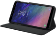 Coque clapet folio avec fente pour cartes & support pour Samsung Galaxy A6+ (2018), Noir