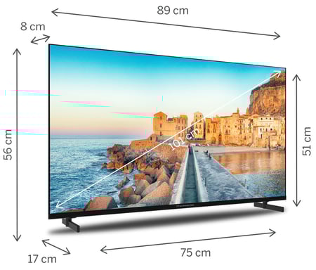 Thomson 40FG2S15 TV 101,6 cm (40'') Full HD Smart TV Wifi Noir