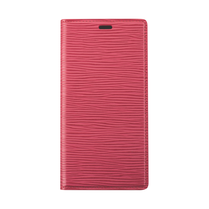 Diarycase 2.0 Coque clapet en cuir véritable avec support aimanté pour Apple iPhone 14 Pro Max, Rouge Bordeaux