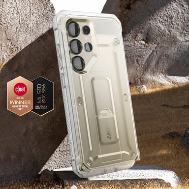 Supcase Carcasa para Samsung Galaxy S25 Ultra Caballete antichoque Transparente