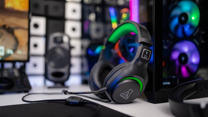 The G-Lab Yttrium Casque Avec fil Arceau Jouer Noir