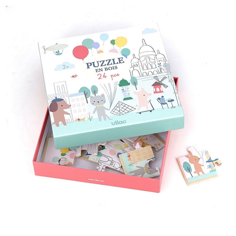 Puzzle en Bois 24 Pièces Paris par Sarah Betz Neuf - vue 2