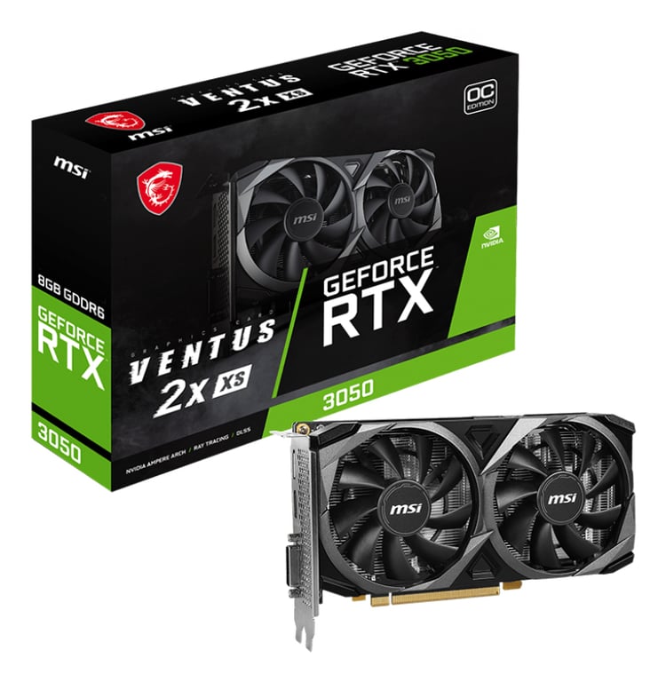 MSI Carte Graphique GeForce RTX 3050 VENTUS 2X 8G OC - vue 3