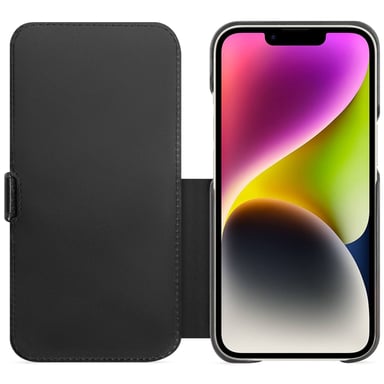 Housse cuir Apple iPhone 15 Plus -  - Bleu - Cuir lisse