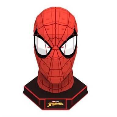Coffret 4D Build Masque Spider-Man Marvel Spin Master 82 pièces puzzle 3D Rouge avec socle