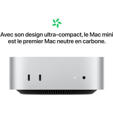 Apple Mac mini Apple M M4 24 GB 512 GB SSD macOS Sequoia Mini PC Plata