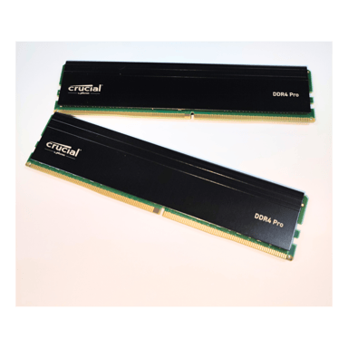 CRUCIAL 32GB DIMM DDR4 Pro PC4-25600 Memory Array (3200 Mhz) Versione OEM (vassoio) (Verde)