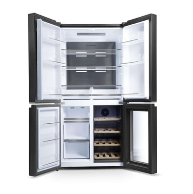 Schneider SCMDWC605NF-DXE - Réfrigérateur Multiportes 606L Dark Inox
