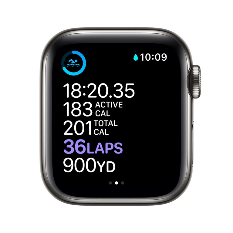 Apple Watch Series 6, Graphite, OLED 40 mm Numérique 324 x 394 pixels Écran tactile 4G Graphite Wifi GPS (satellite)