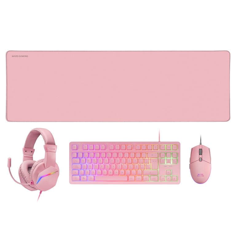 Ensemble Clavier et Souris Mars Gaming MCPXBPT – USB, Rétroéclairé, Portugais - vue 6