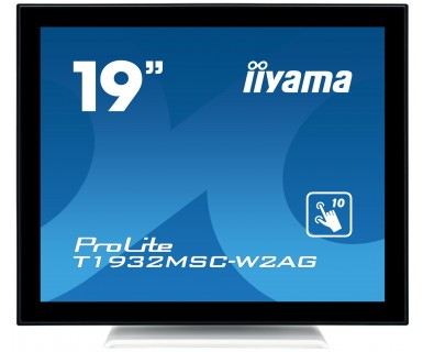 IIYAMA  ProLite T1932MSC-W2AG &eacute;cran plat de PC 48,3 cm (19 ) 1280 x 1024 pixels LED &Eacute;cran tactile Noir, Blanc - Neuf
