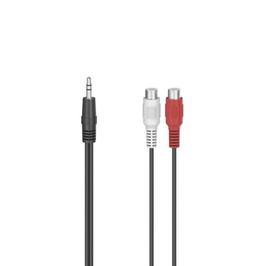 Hama 00205185 cavo audio 0,1 m 2 x RCA 3,5 mm Nero