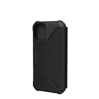 UAG Funda con cierre para iPhone 12 Mini Folio Metropolis Kevlar con tarjetero Negro