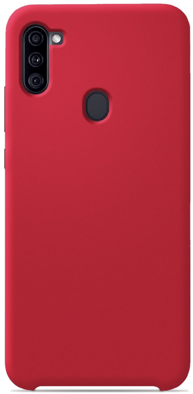 Coque silicone unie compatible Soft Touch Rouge Samsung Galaxy A11