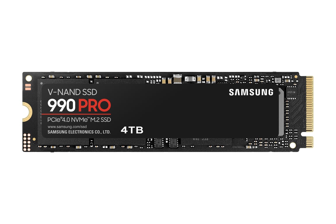 Samsung SSD 990 PRO .2 PCIe NVMe 4 To - vue 5