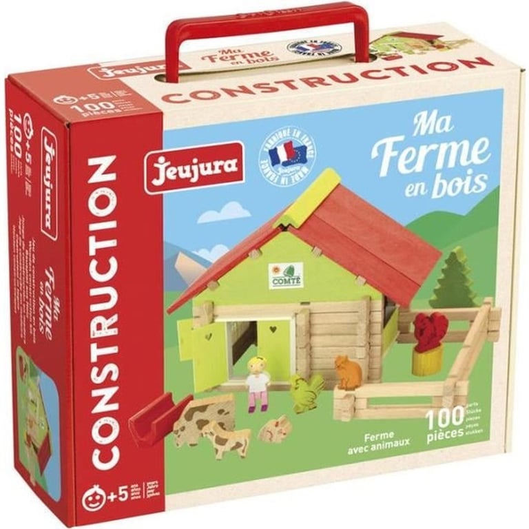 Jeu De Construction Ferme Avec Animaux - 100 Pieces
