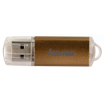Hama 32 GB Laeta Unità flash USB 32 GB USB Type-A 2.0 Marrone, Trasparente