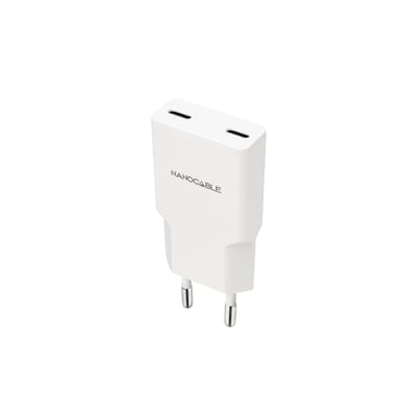 Nanocable 10.10.2023 cargador de dispositivos móviles Smartphone Blanco Sector Carga rápida Interior