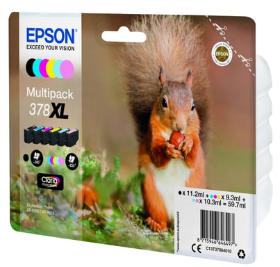 Cartuccia inchiostro Epson Squirrel Multipack 6-colours 378XL Claria Photo HD Ink